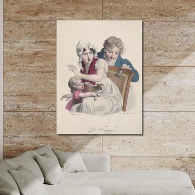 Fear Louis Léopold Boilly, llb7 canvas print