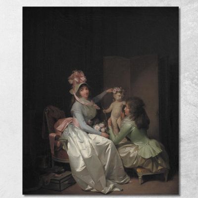 Incoronazione Della Statuetta Di Cupido Louis Léopold Boilly llb8 quadro stampa su tela