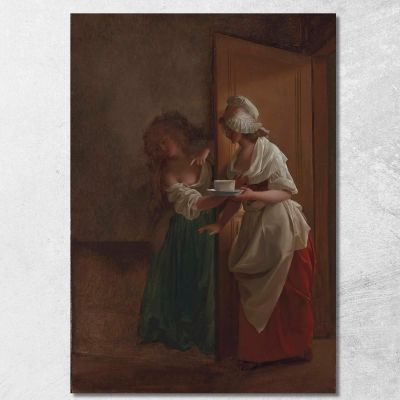 La Tazza Di Cioccolata Louis Léopold Boilly llb12 quadro stampa su tela