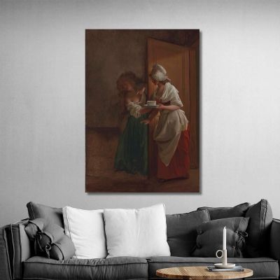 The Cup Of Chocolate Louis Léopold Boilly, llb12 canvas print