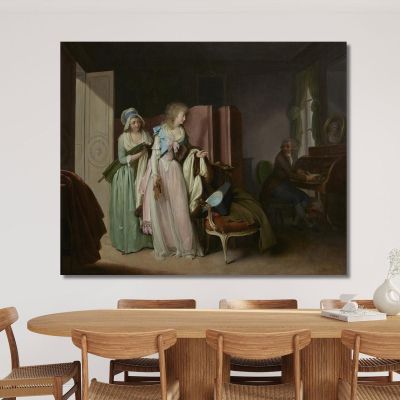 La Visite Rendue Louis Léopold Boilly, llb13 tableau impression sur toile