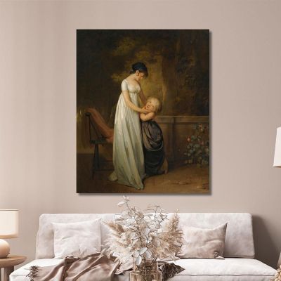 Les Caresses Maternelles Louis Léopold Boilly, llb15 tableau impression sur toile