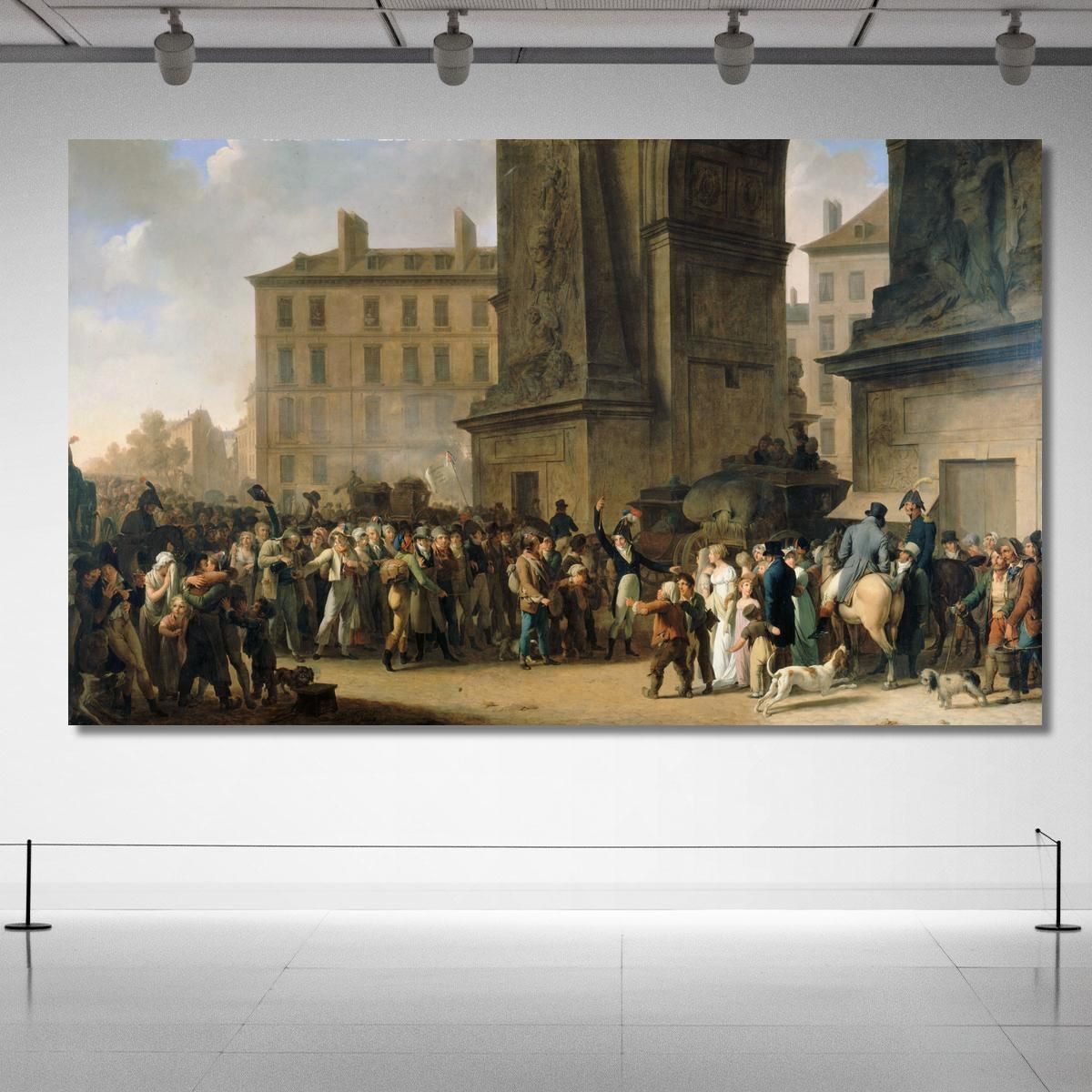 I Coscritti Del 1807 Sfilano Davanti Alla Porta Saint-Denis Louis Léopold Boilly llb16 quadro stampa su tela