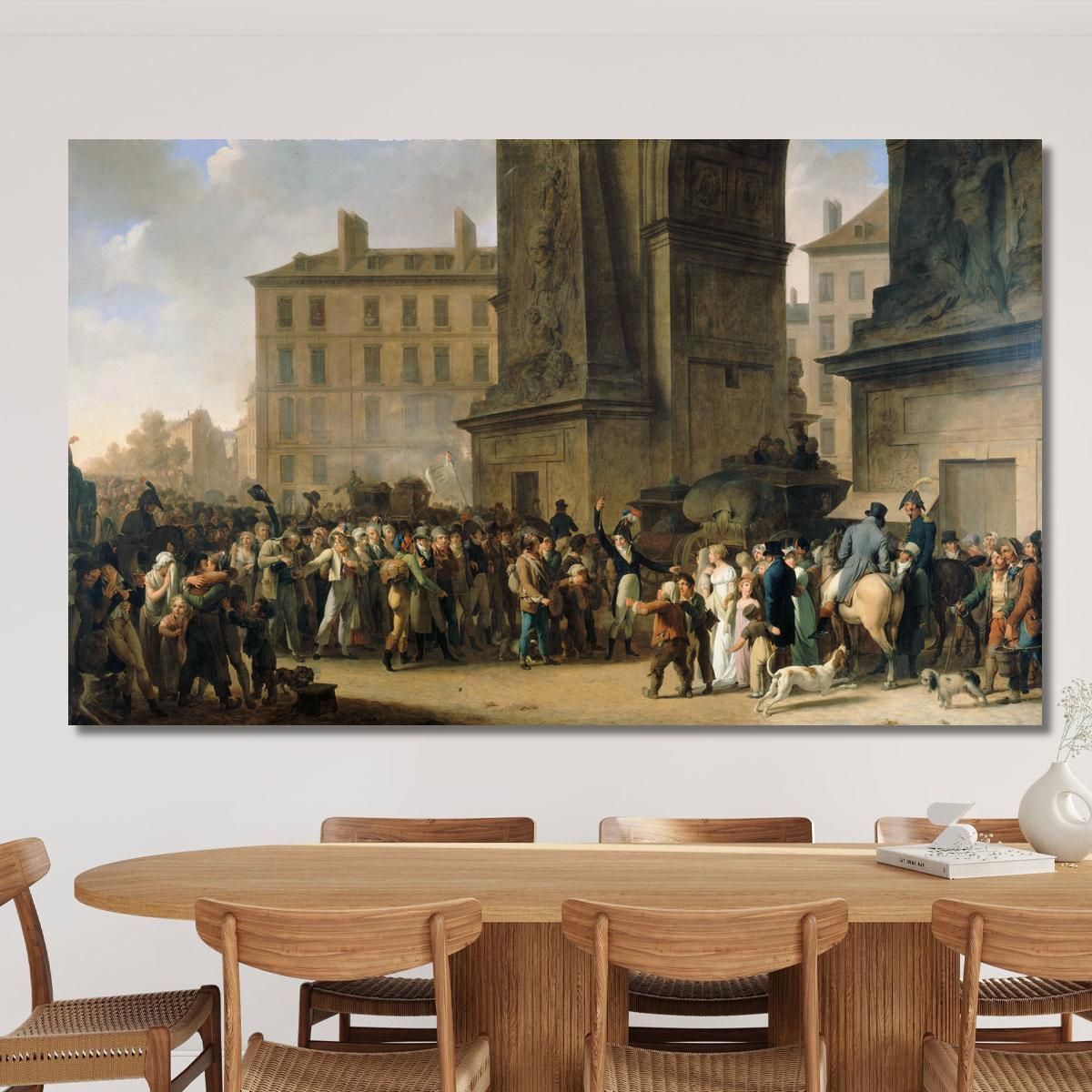 I Coscritti Del 1807 Sfilano Davanti Alla Porta Saint-Denis Louis Léopold Boilly llb16 quadro stampa su tela