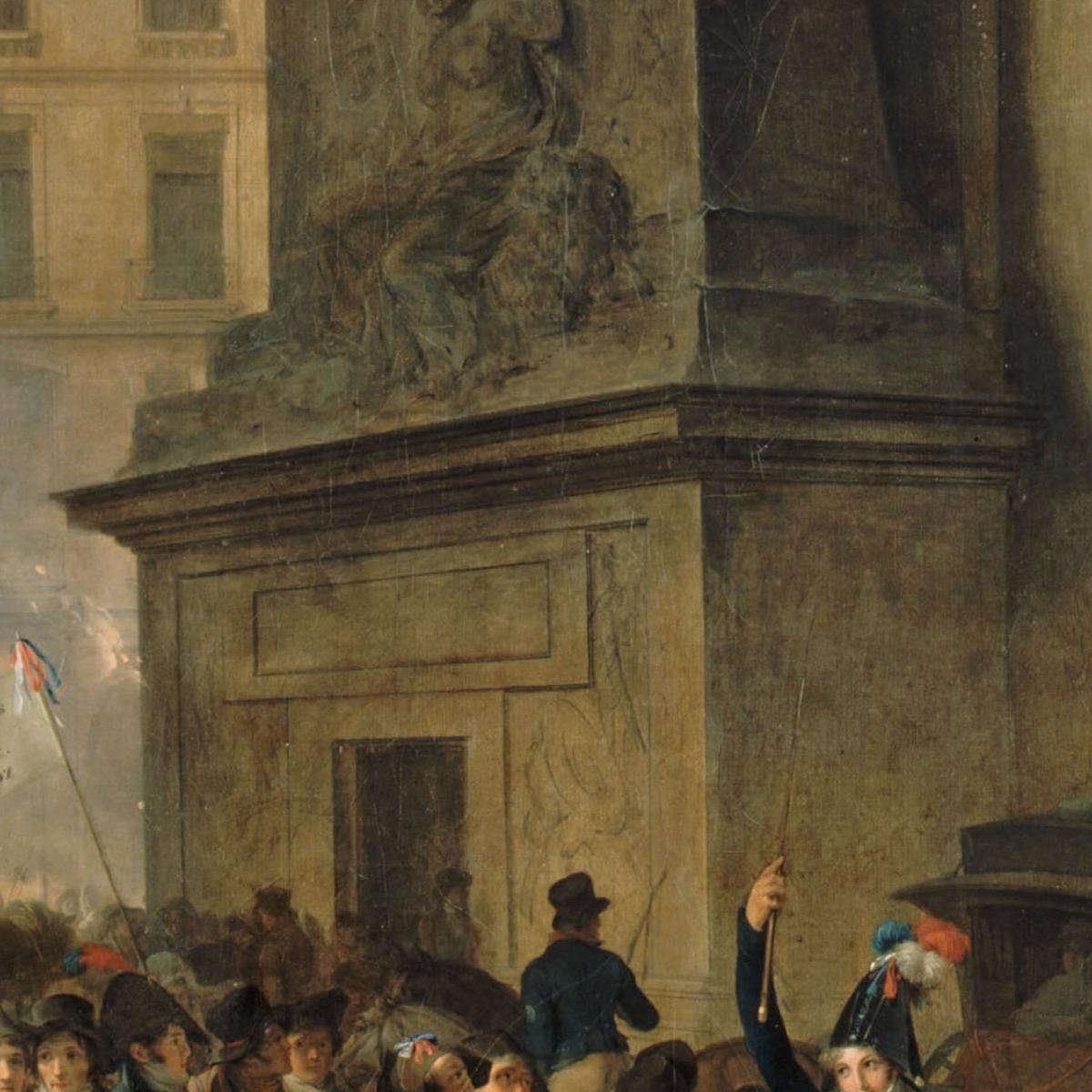 I Coscritti Del 1807 Sfilano Davanti Alla Porta Saint-Denis Louis Léopold Boilly llb16 quadro stampa su tela