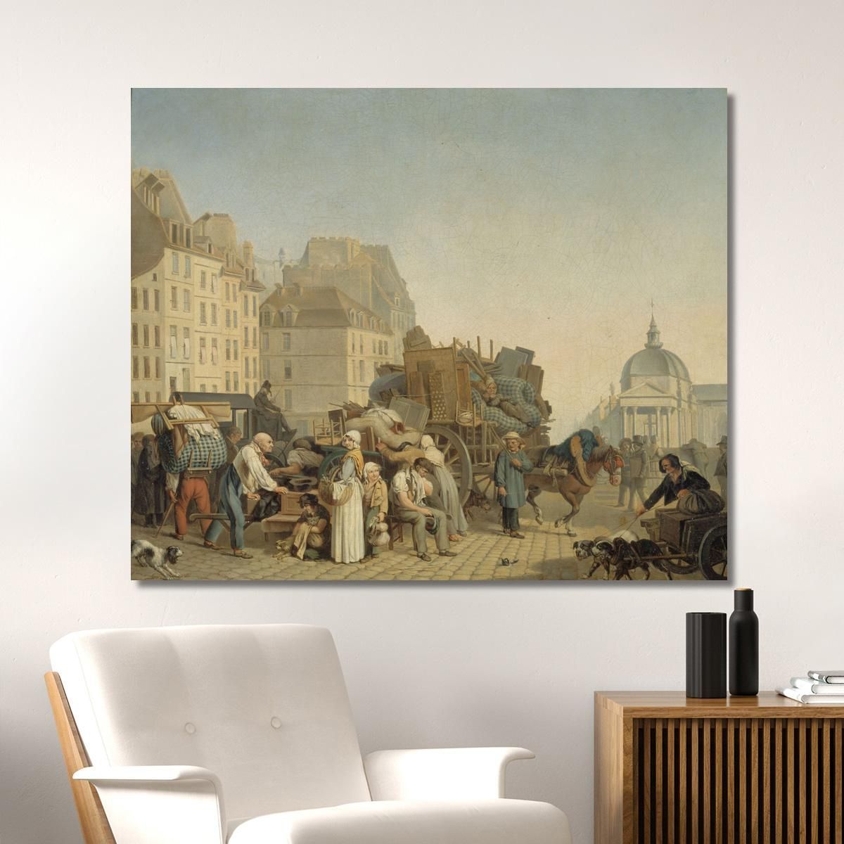 Il Trasloco Louis Léopold Boilly llb17 quadro stampa su tela