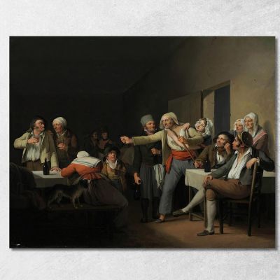 Uomini Che Discutono Louis Léopold Boilly llb19 quadro stampa su tela