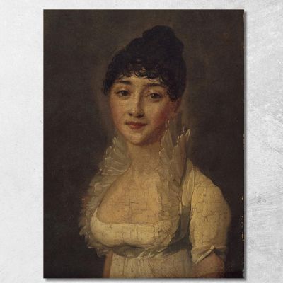 Ritratto Di Una Donna In Abito Bianco Louis Léopold Boilly llb26 quadro stampa su tela
