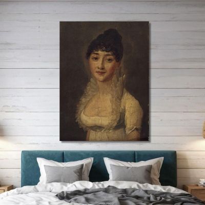 Ritratto Di Una Donna In Abito Bianco Louis Léopold Boilly llb26 quadro stampa su tela