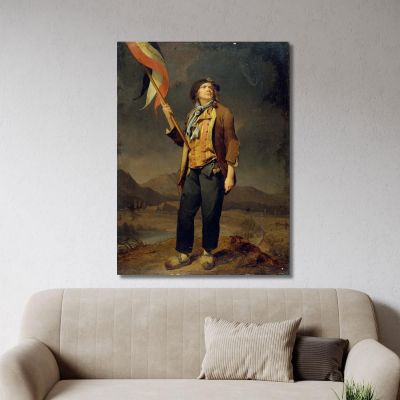 Portrait Of The Singer Simon Chenard Louis Léopold Boilly, llb32 canvas print