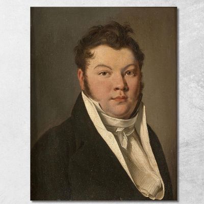 Ritratto Di Un Uomo Con Giacca Nera Louis Léopold Boilly llb33 quadro stampa su tela