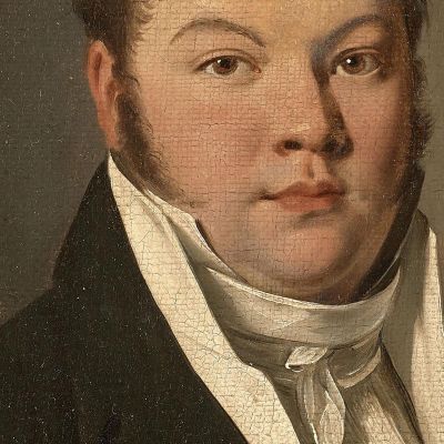 Ritratto Di Un Uomo Con Giacca Nera Louis Léopold Boilly llb33 quadro stampa su tela
