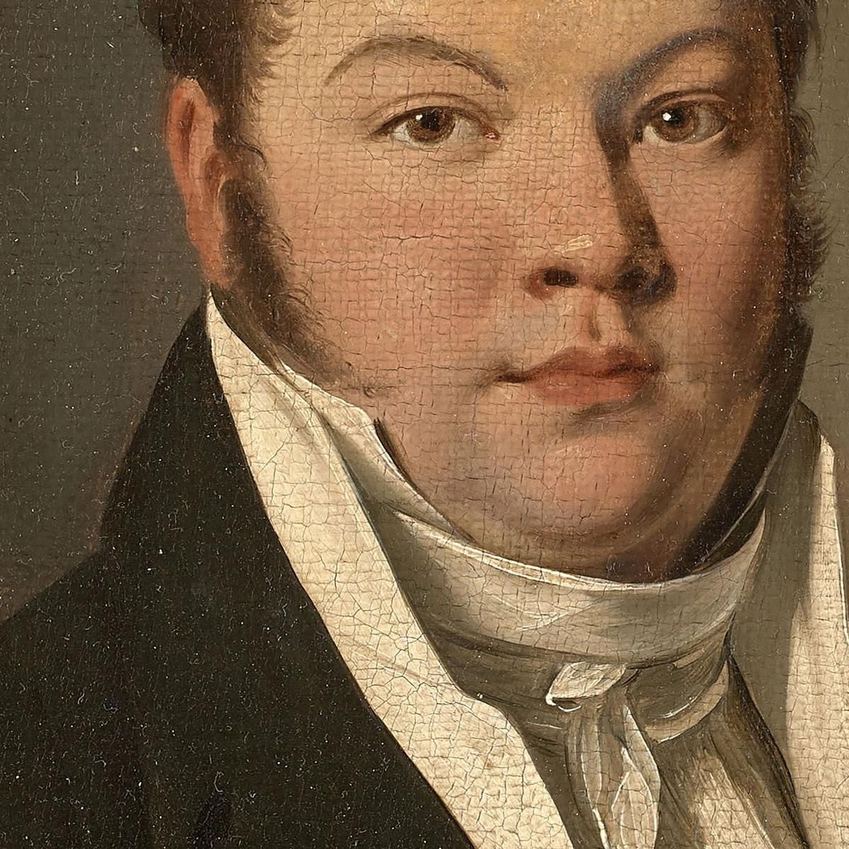Ritratto Di Un Uomo Con Giacca Nera Louis Léopold Boilly llb33 quadro stampa su tela