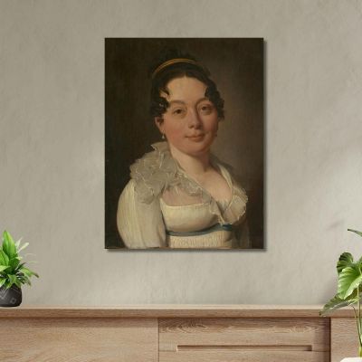Portrait Of A Woman Louis Léopold Boilly, llb42 canvas print