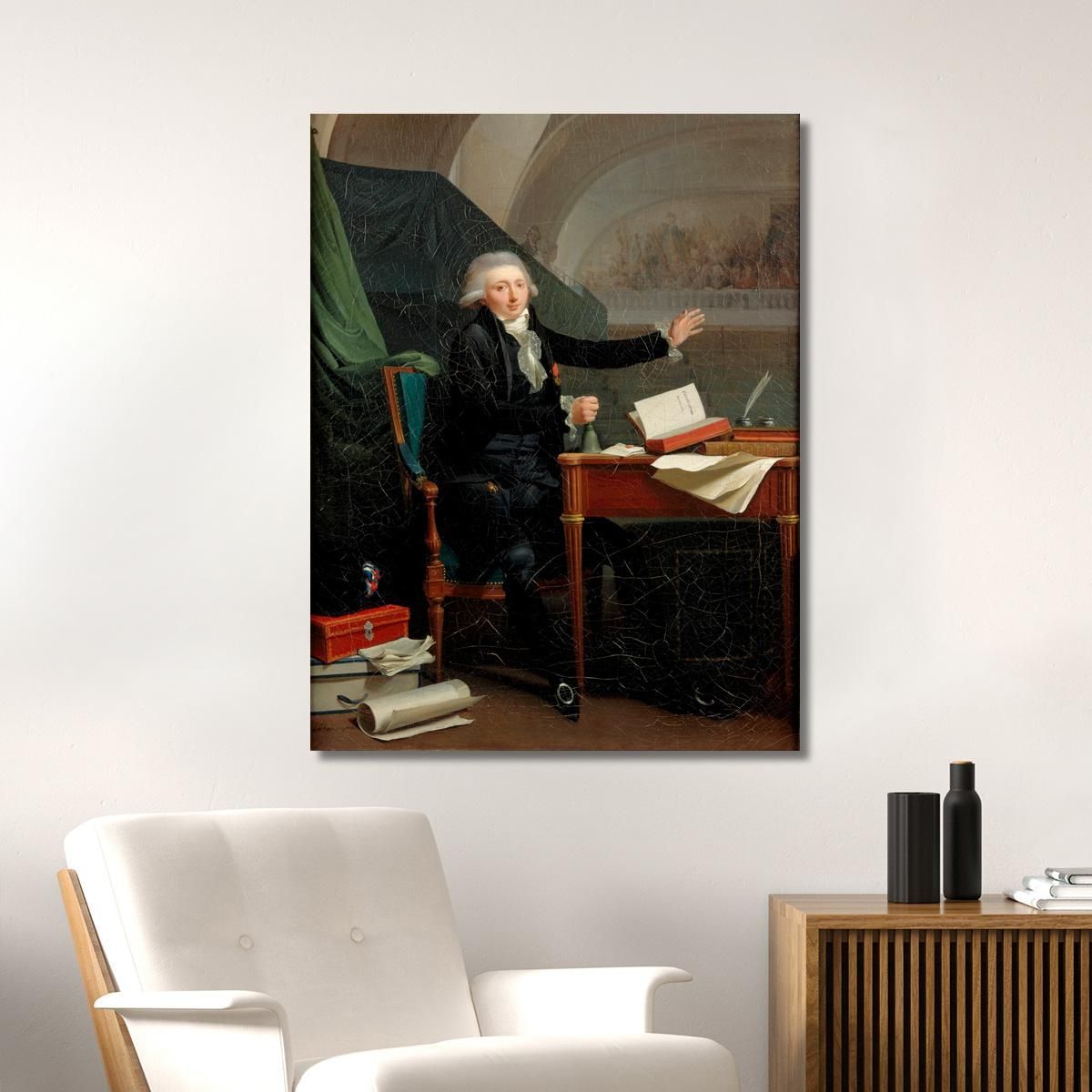 Ritratto Di Jan Anthony D'Averhoult (1756-1792) Louis Léopold Boilly llb44 quadro stampa su tela