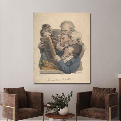 I Conoscitori D'Arte Louis Léopold Boilly llb49 quadro stampa su tela