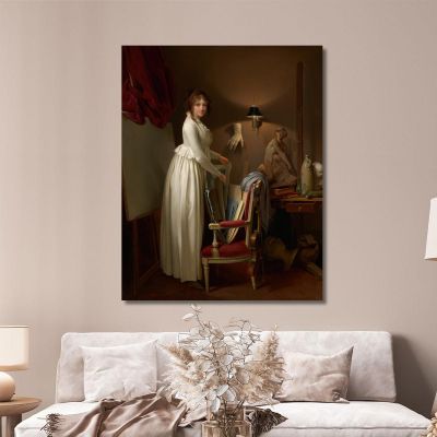 L'Épouse De L'Artiste Dans Son Atelier Louis Léopold Boilly, llb50 tableau impression sur toile