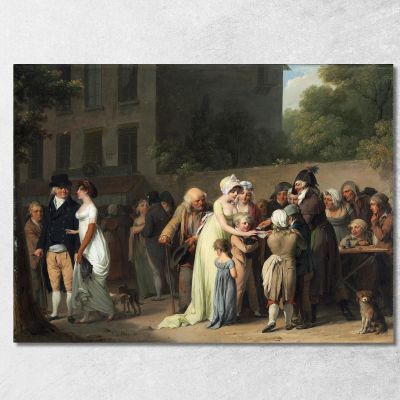 Il Baro Sul Boulevard Louis Léopold Boilly llb51 quadro stampa su tela