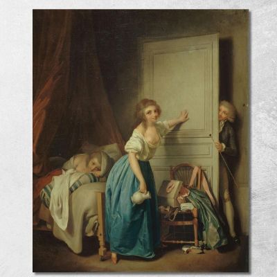 L'Indiscreto Louis Léopold Boilly llb56 quadro stampa su tela