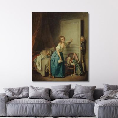 The Indiscreet Louis Léopold Boilly, llb56 canvas print