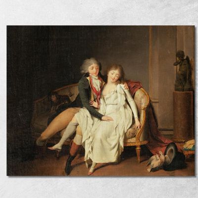 La Lezione Dell'Unione Coniugale Louis Léopold Boilly llb57 quadro stampa su tela
