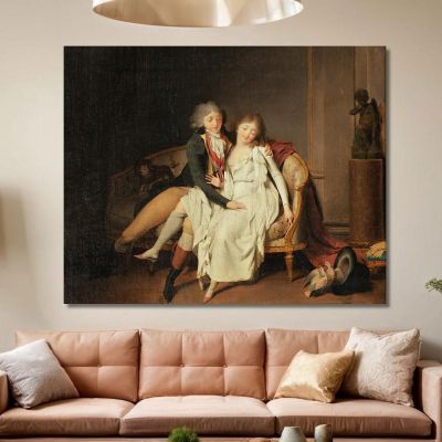 La Lezione Dell'Unione Coniugale Louis Léopold Boilly llb57 quadro stampa su tela