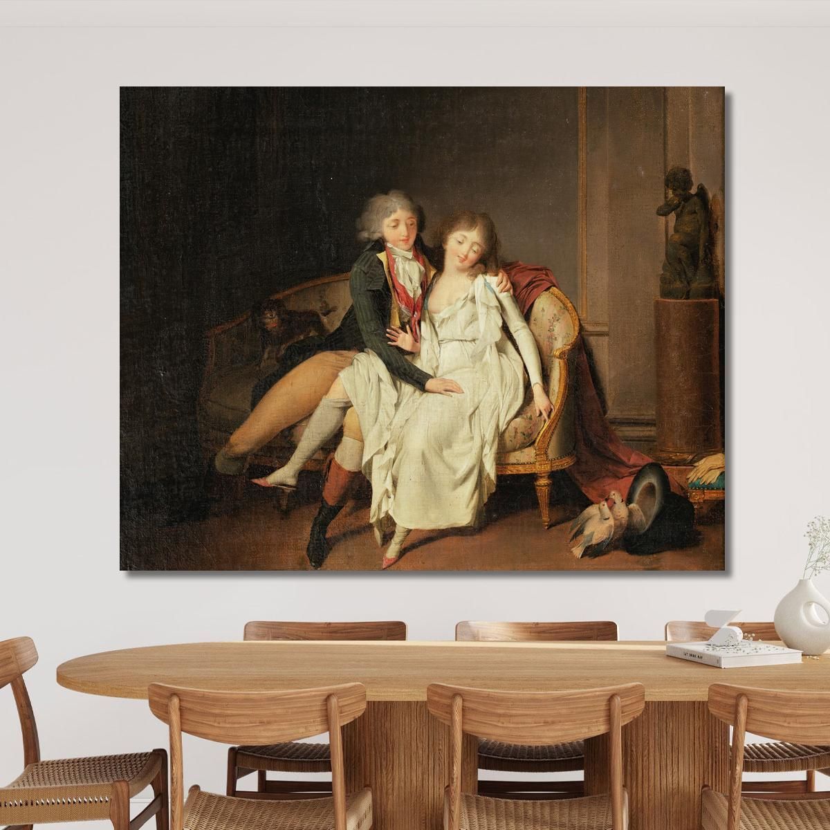 La Lezione Dell'Unione Coniugale Louis Léopold Boilly llb57 quadro stampa su tela