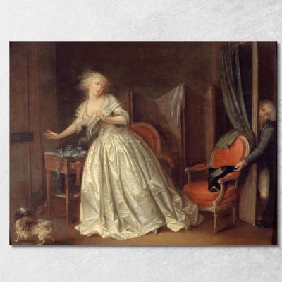 La Partenza Precipitosa Louis Léopold Boilly llb60 quadro stampa su tela