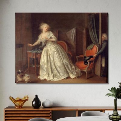 Le Départ Précipité Louis Léopold Boilly, llb60 tableau impression sur toile