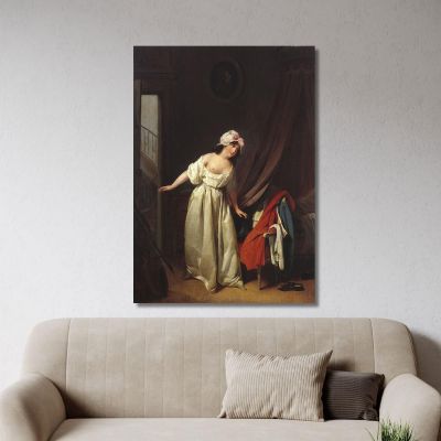 The Sweet Awakening Louis Léopold Boilly, llb64 canvas print