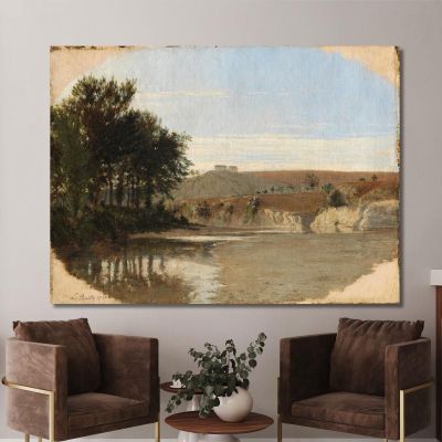 Blick Auf Einen See Louis Léopold Boilly, llb67 drucken auf leinwand