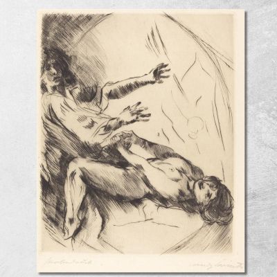 Giuseppe E La Moglie Di Potifar Lovis Corinth lcr49 quadro stampa su tela