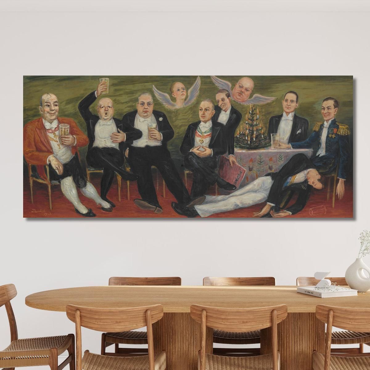 Le Petit Club De La Veille De Noël Nils Dardel ndr29 tableau impression sur toile 