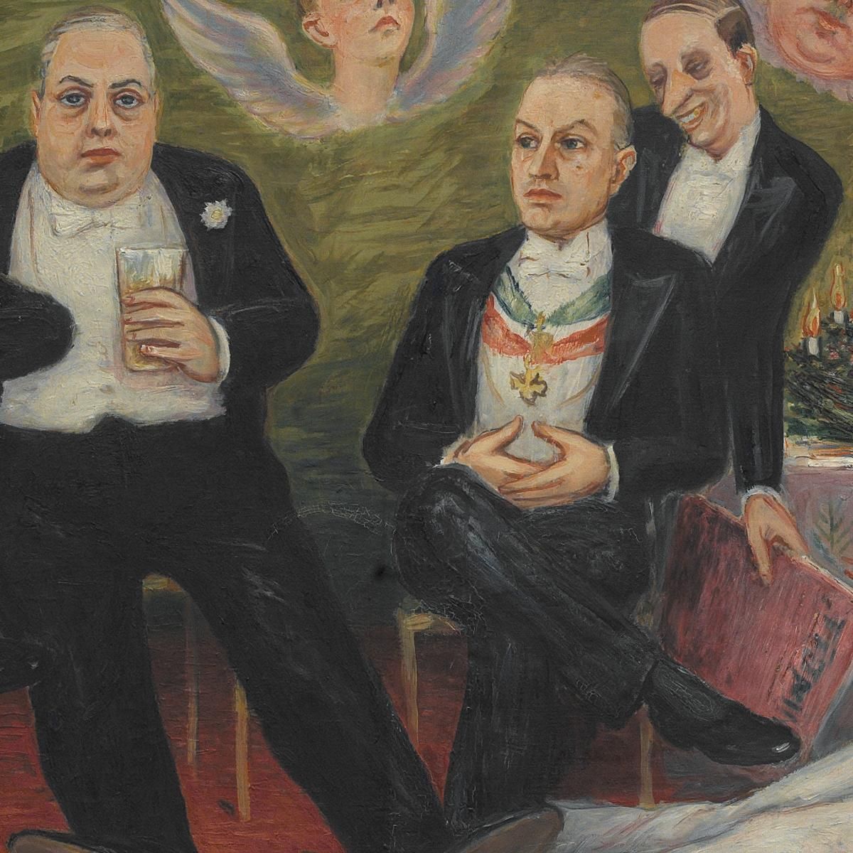 Le Petit Club De La Veille De Noël Nils Dardel ndr29 tableau impression sur toile
