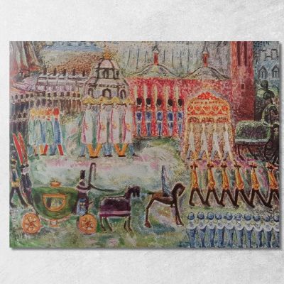 Paysage Urbain Nils Dardel ndr42 tableau impression sur toile 