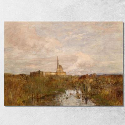 Palazzo Egizio – Esposizione Universale 1873 Vienna Tina Blau tbl68 quadro stampa su tela