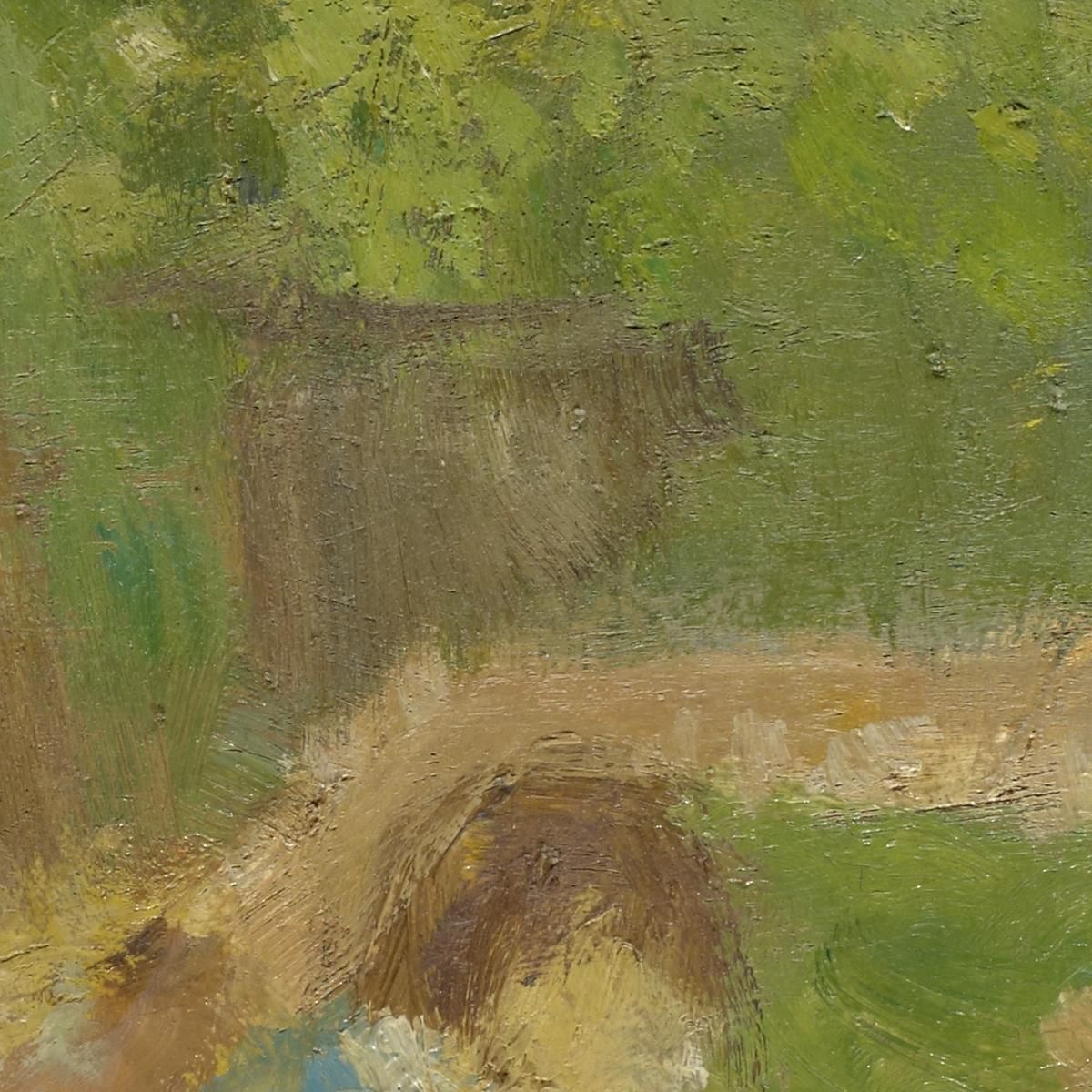 Ragazza Nel Giardino Walter Kurt Wiemken wkw8 quadro stampa su tela