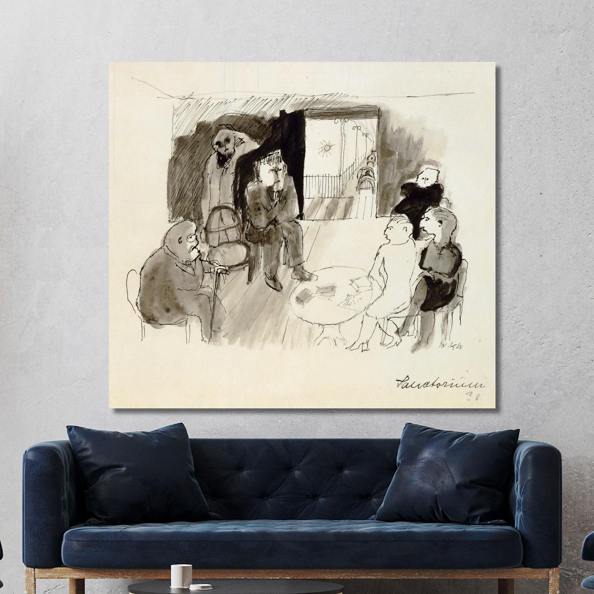 Sanatorio Walter Kurt Wiemken wkw15 quadro stampa su tela