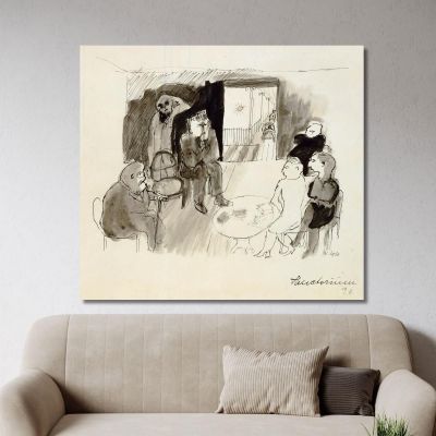 Sanatorio Walter Kurt Wiemken wkw15 quadro stampa su tela