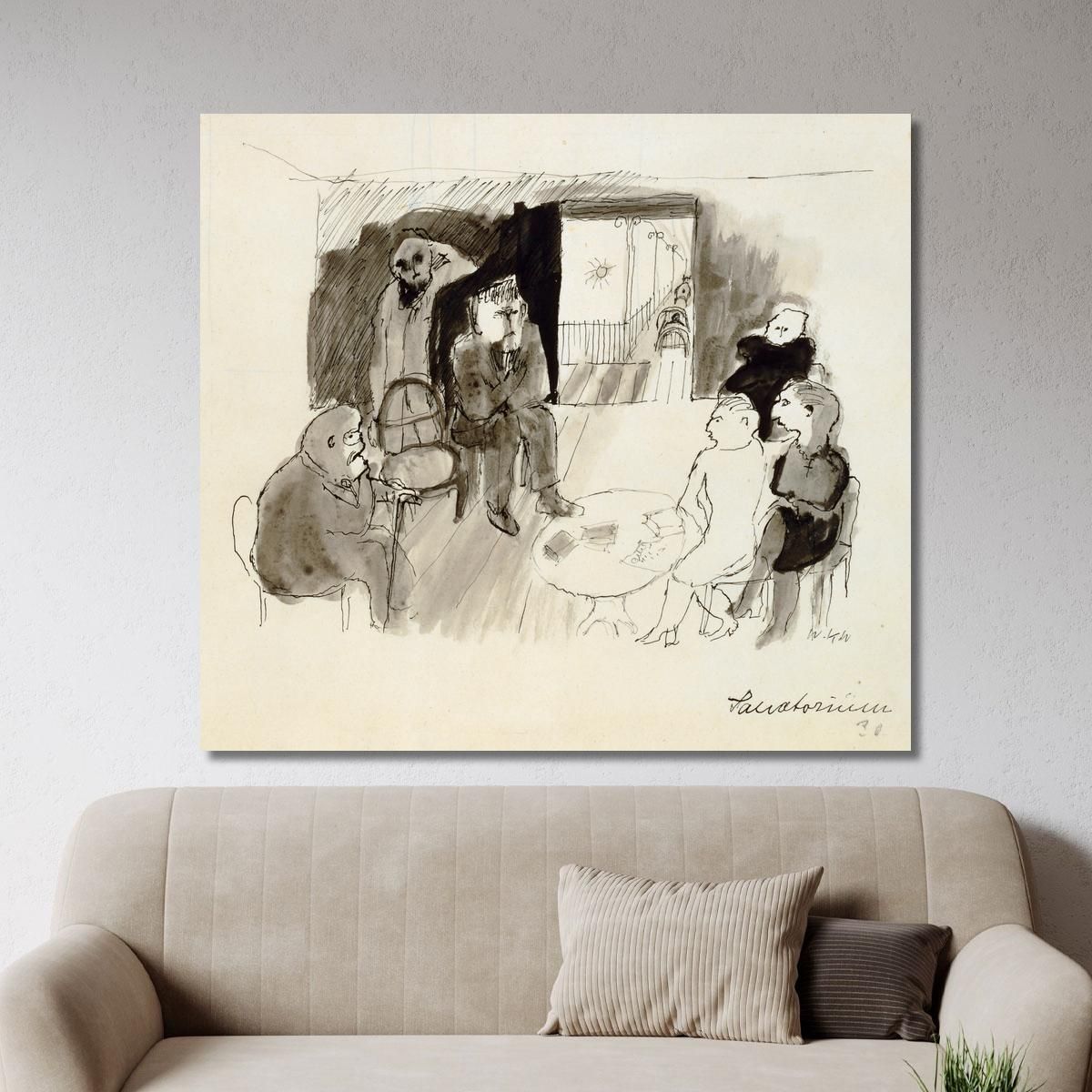 Sanatorio Walter Kurt Wiemken wkw15 quadro stampa su tela