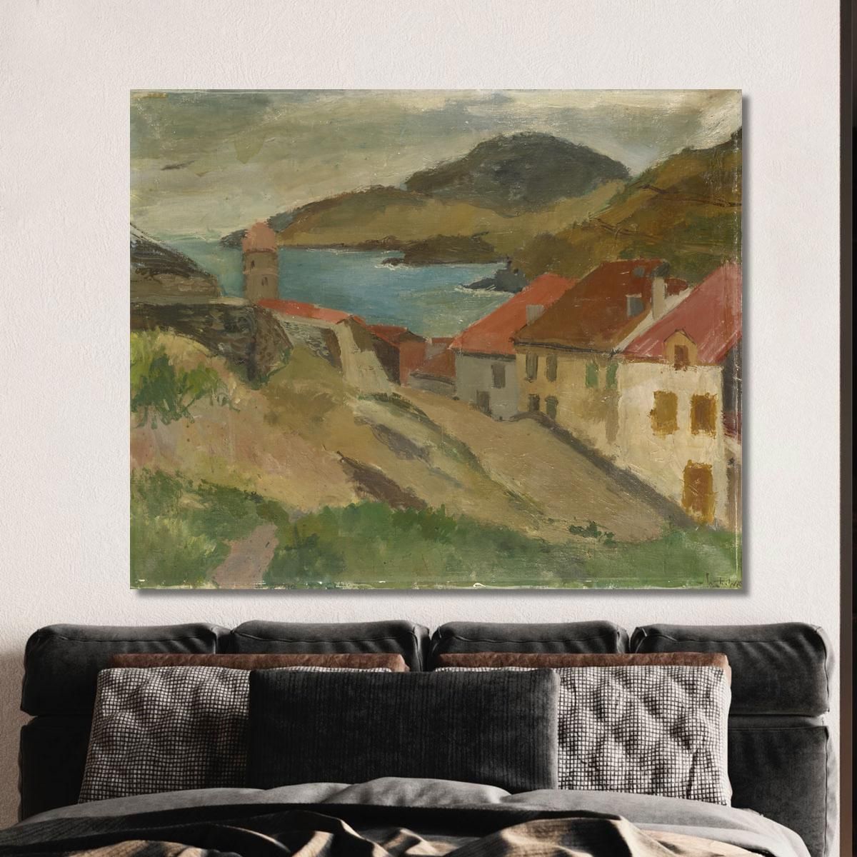Vista Dal Forte Miradou A Collioure Walter Kurt Wiemken wkw19 quadro stampa su tela