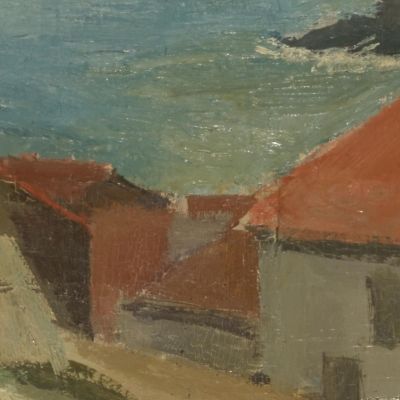 Vista Dal Forte Miradou A Collioure Walter Kurt Wiemken wkw19 quadro stampa su tela
