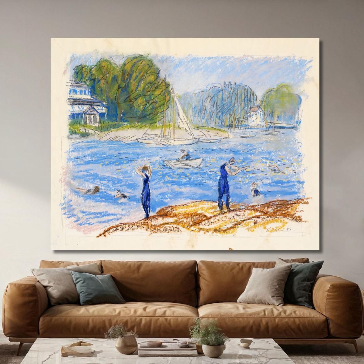 Bagnanti Ad Annisquam William James Glackens wjg6 quadro stampa su tela