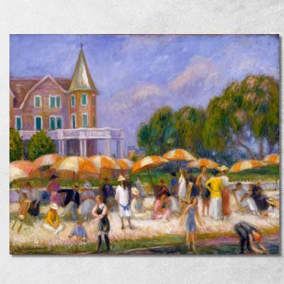 Ombrelloni Da Spiaggia A Blue Point William James Glackens wjg9 quadro stampa su tela