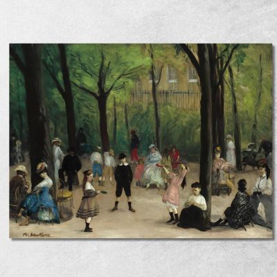 Giardini Del Lussemburgo William James Glackens wjg27 quadro stampa su tela