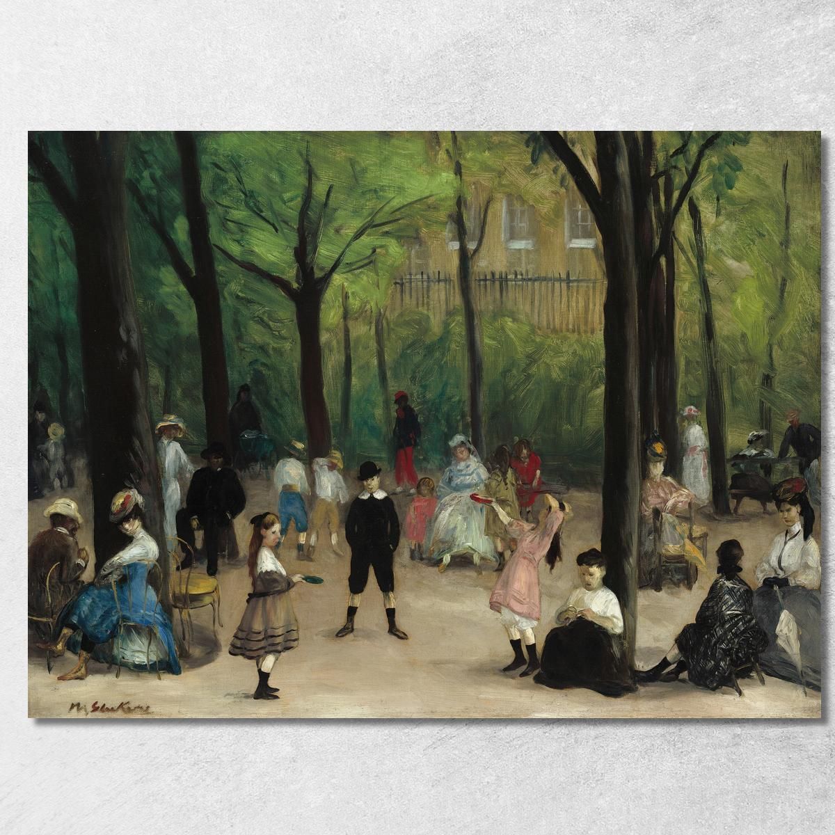 Giardini Del Lussemburgo William James Glackens wjg27 quadro stampa su tela Giardini Del Lussemburgo William James Glackens wjg27 quadro stampa su tela