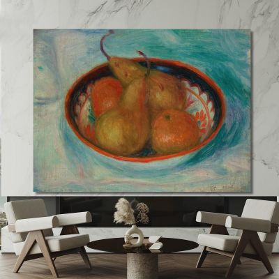 Poires Et Oranges Dans Un Bol William James Glackens, wjg33 tableau impression sur toile