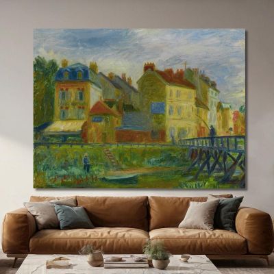 Samois-Sur-Seine William James Glackens wjg40 quadro stampa su tela