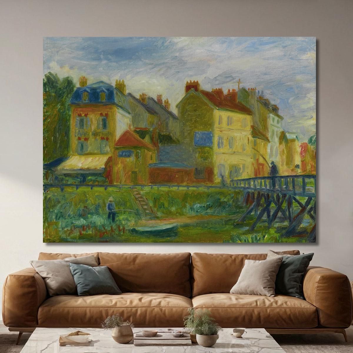 Samois-Sur-Seine William James Glackens wjg40 quadro stampa su tela