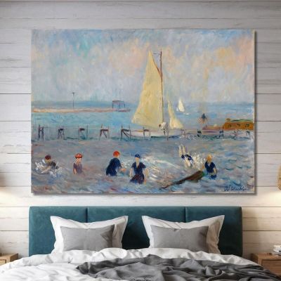 Paisaje Marino Con Seis Bañistas En Bellport William James Glackens, wjg41 cuadro en lienzo